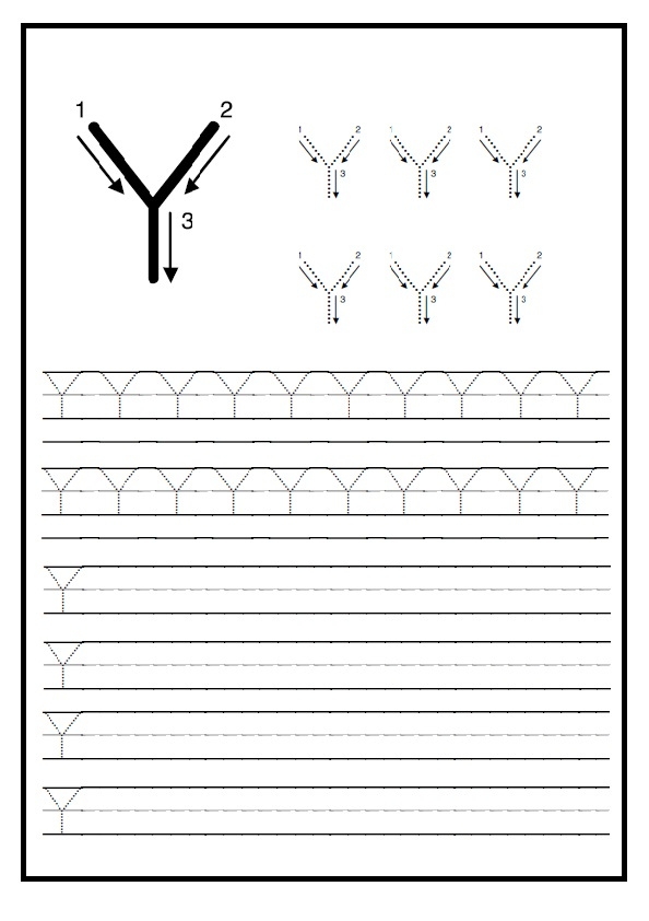 Letter Y Writing Practice Worksheet Writing Worksheets Letter Y Writing Practice Worksheet Writing Worksheets