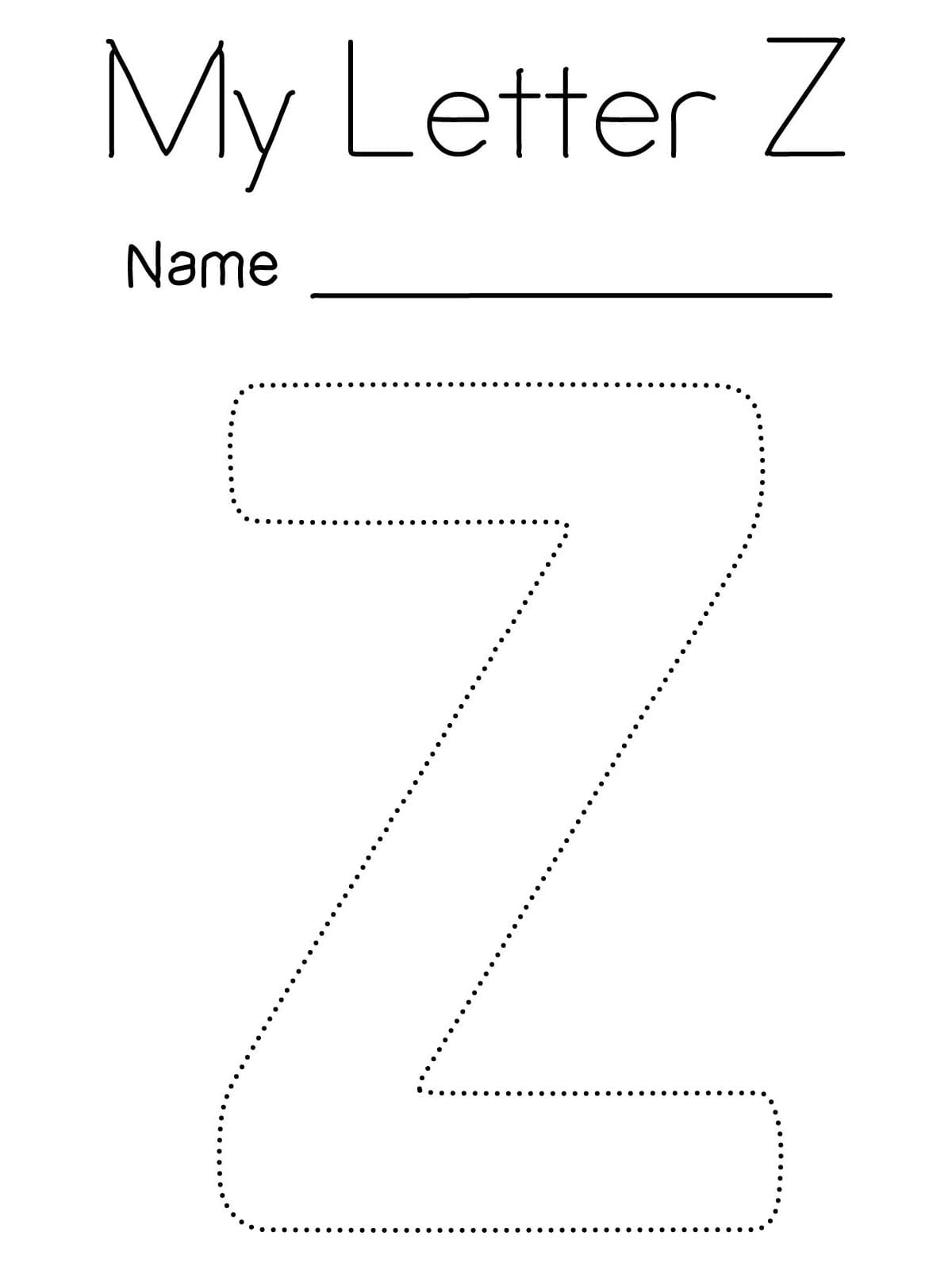 Letter Z Tracing Sheet Coloring Page Download Print Or Color Online Letter Z Tracing Sheet Coloring Page Download Print Or Color Online