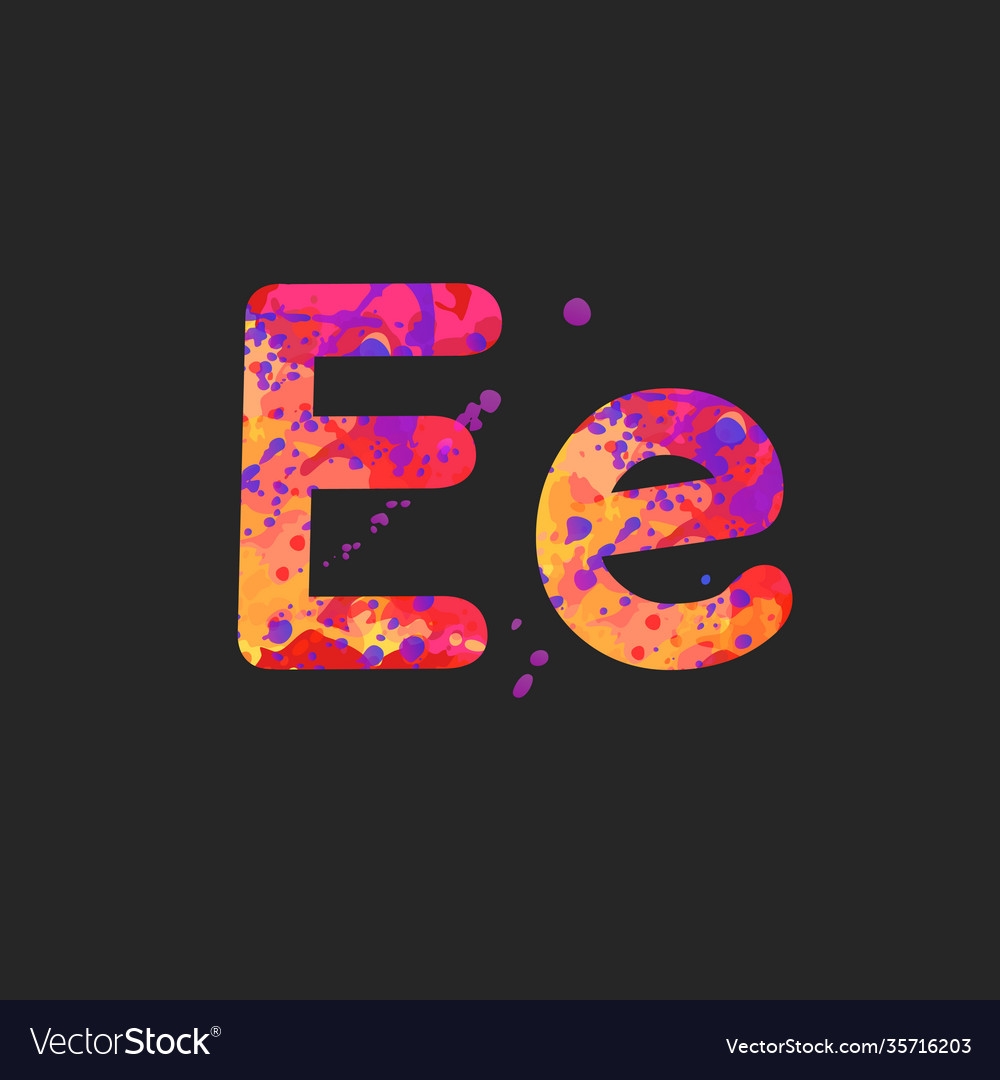 Letters E Uppercase And Lowercase Royalty Free Vector Image Letters E Uppercase And Lowercase Royalty Free Vector Image