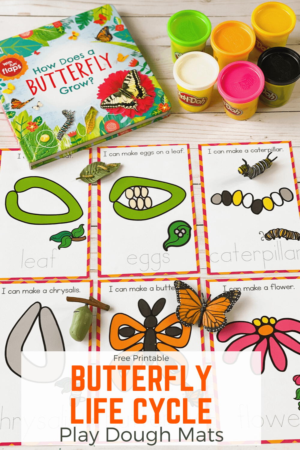 Life Cycle Of A Butterfly Play Dough Mats For Kids Butterflies Life Cycle Of A Butterfly Play Dough Mats For Kids Butterflies