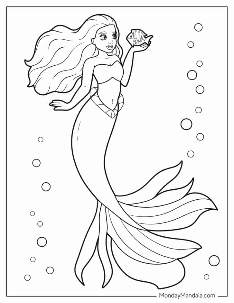 free coloring pages printable mermaid free coloring pages printable mermaid