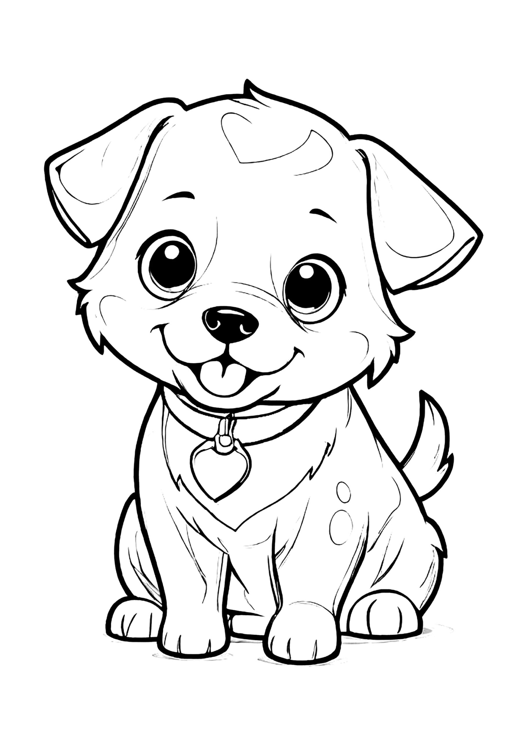 Little Smiling Dog Dog Coloring Pages Little Smiling Dog Dog Coloring Pages