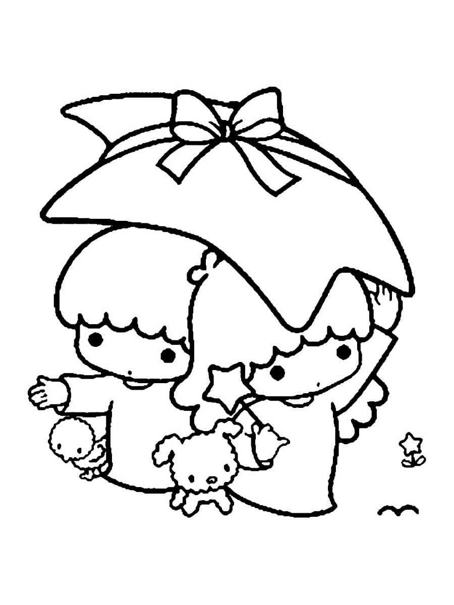 Little Twin Stars Coloring Page Coloring Home Little Twin Stars Coloring Page Coloring Home
