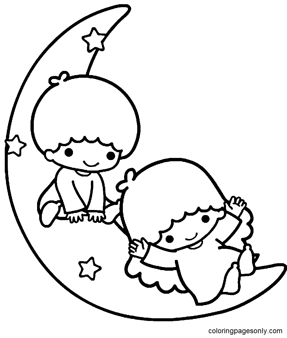 Little Twin Stars Coloring Page Page For Kids And Adults Coloring Home Little Twin Stars Coloring Page Page For Kids And Adults Coloring Home