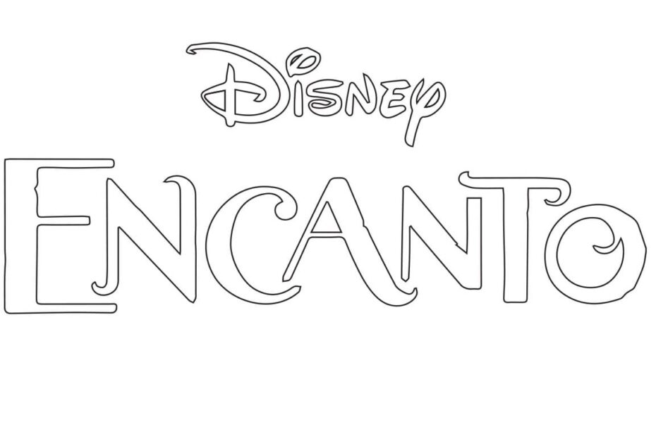 Logo Disney Encanto Coloring Page Free Printable Coloring Pages For Kids
