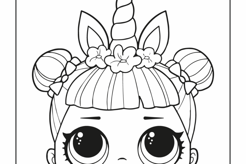 Lol Surprise Doll Unicorn Coloring Pages Pdf Infoupdate