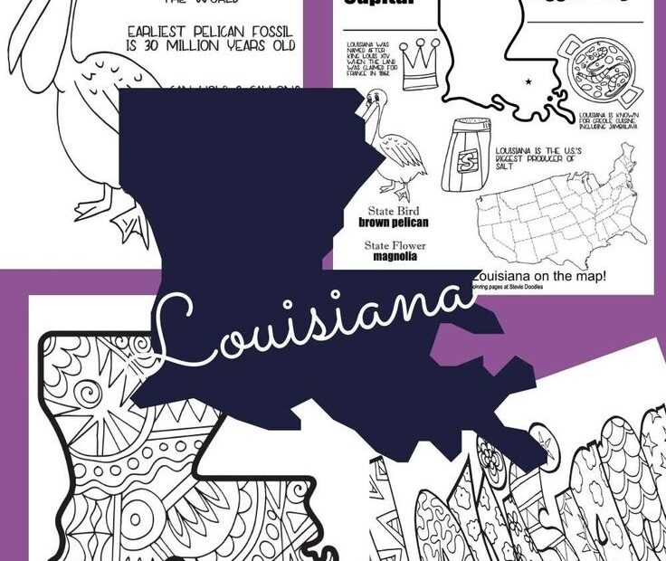 Louisiana Coloring Pages For Kids