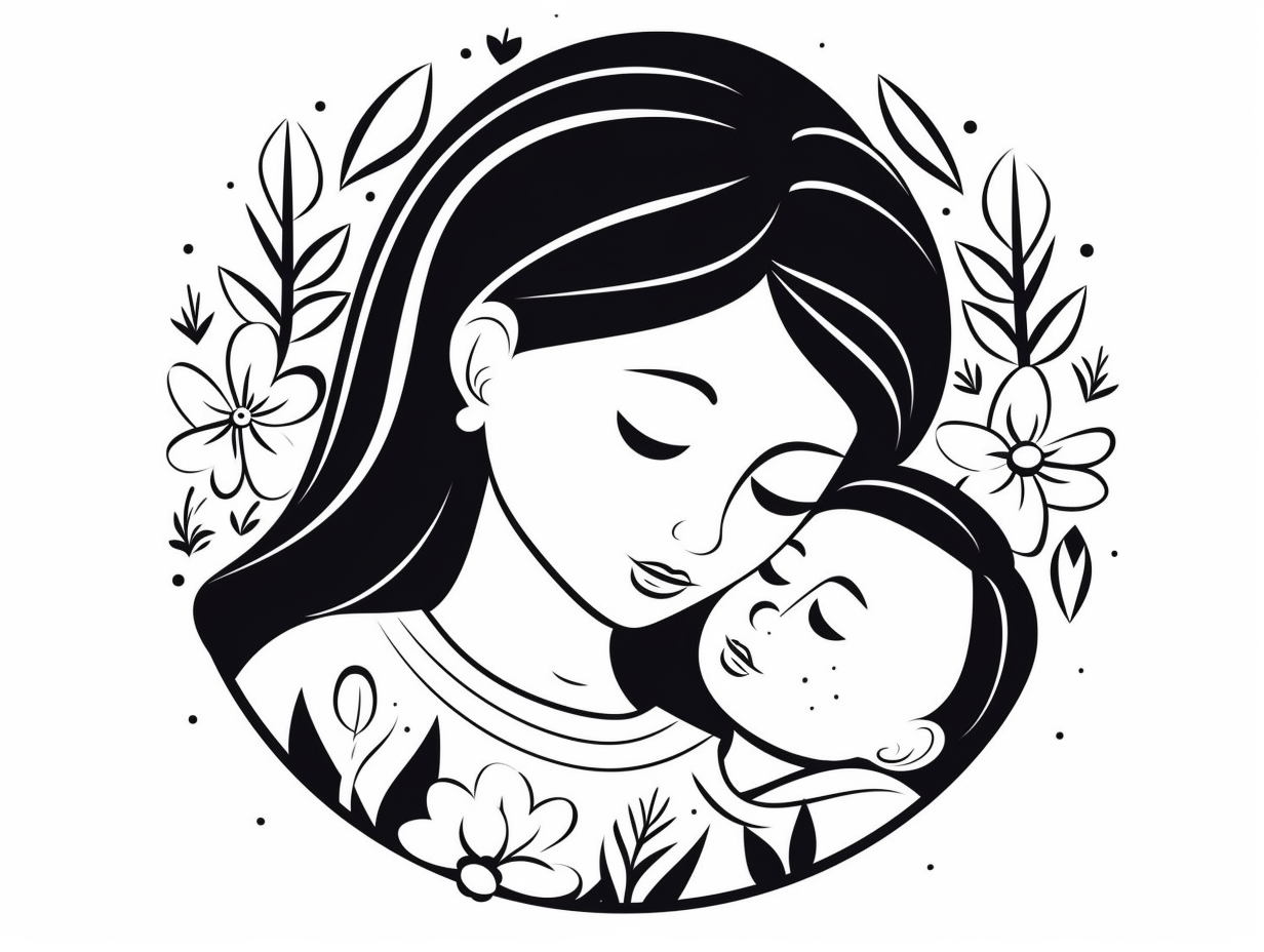 Lovely Mothers Day Coloring Sheet For Kids Coloring Page