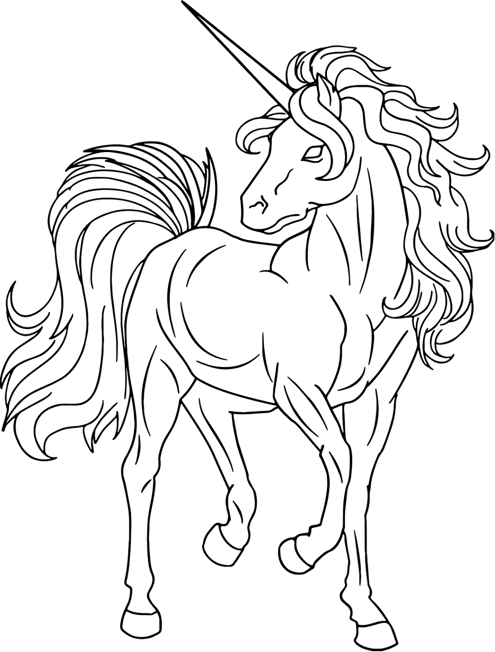 free printable unicorn coloring sheet free printable unicorn coloring sheet
