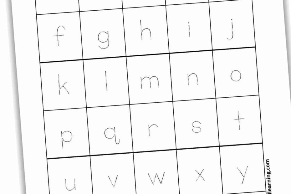 Lowercase Alphabet Tracing Worksheets Free Printable Pdf Infoupdate