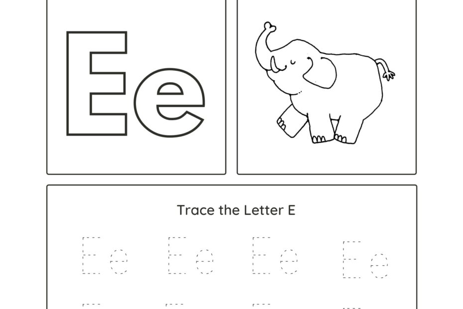 Lowercase Letter E Worksheets LetterWorksheet