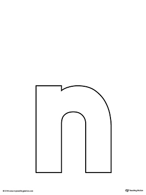 letter n template free printable letter n template free printable