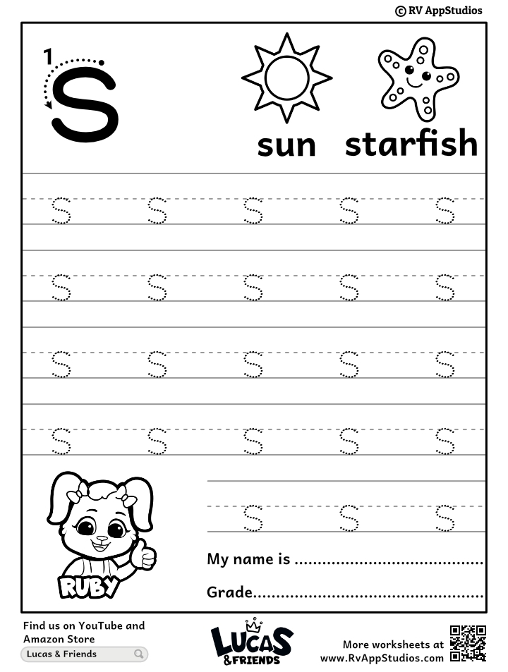 Lowercase Letter S Tracing Worksheets Trace Small Letter S Worksheet Lowercase Letter S Tracing Worksheets Trace Small Letter S Worksheet
