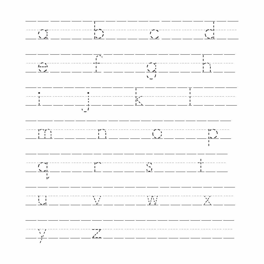 Lowercase Letters Tracing Printable Lowercase Letters Tracing Printable