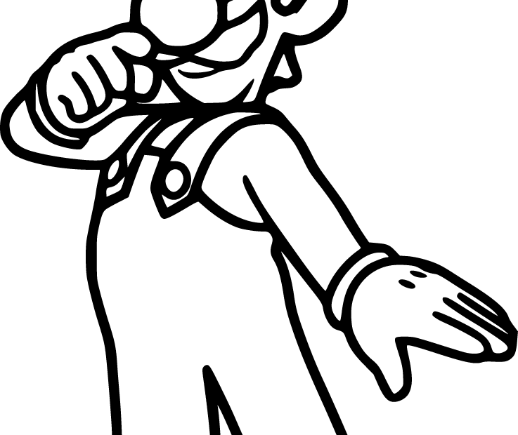 Luigi Coloring Pages 15 Free Printables ColoringAll