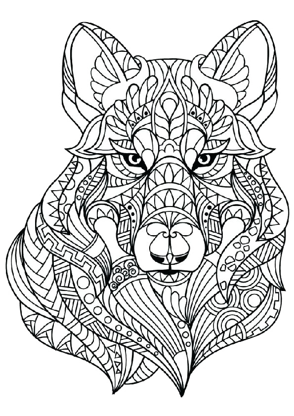 Mandala Animals Wolf Coloring Pages Print Color Craft Mandala Animals Wolf Coloring Pages Print Color Craft
