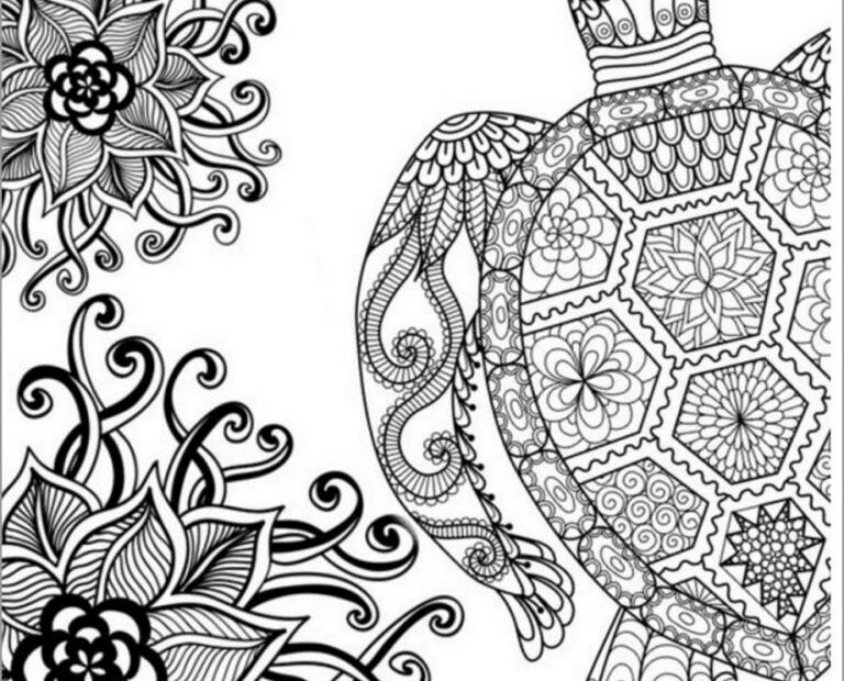 Mandala Sea Turtle Coloring Pages ColoringBay