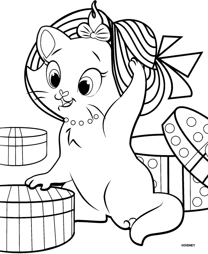 Marie Cat Coloring Pages Coloring Home