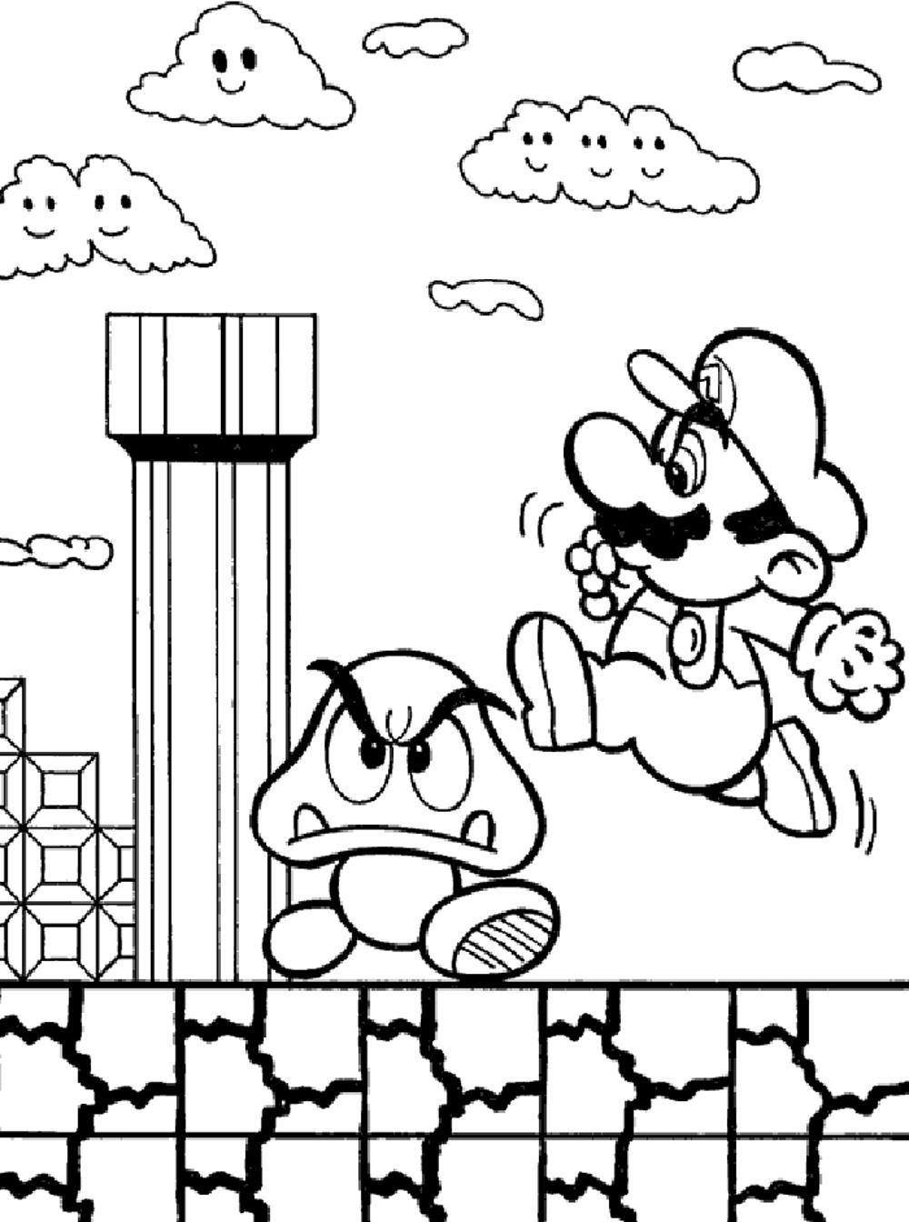 free printable Mario coloring sheets free printable Mario coloring sheets