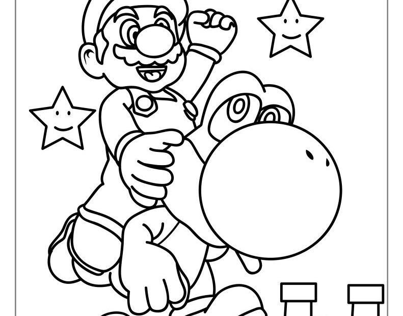 Mario Printable Coloring Sheets FREE Printables