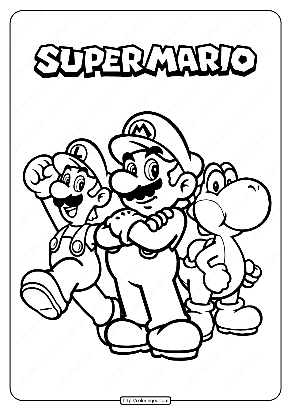 Mario printable coloring sheets Mario printable coloring sheets