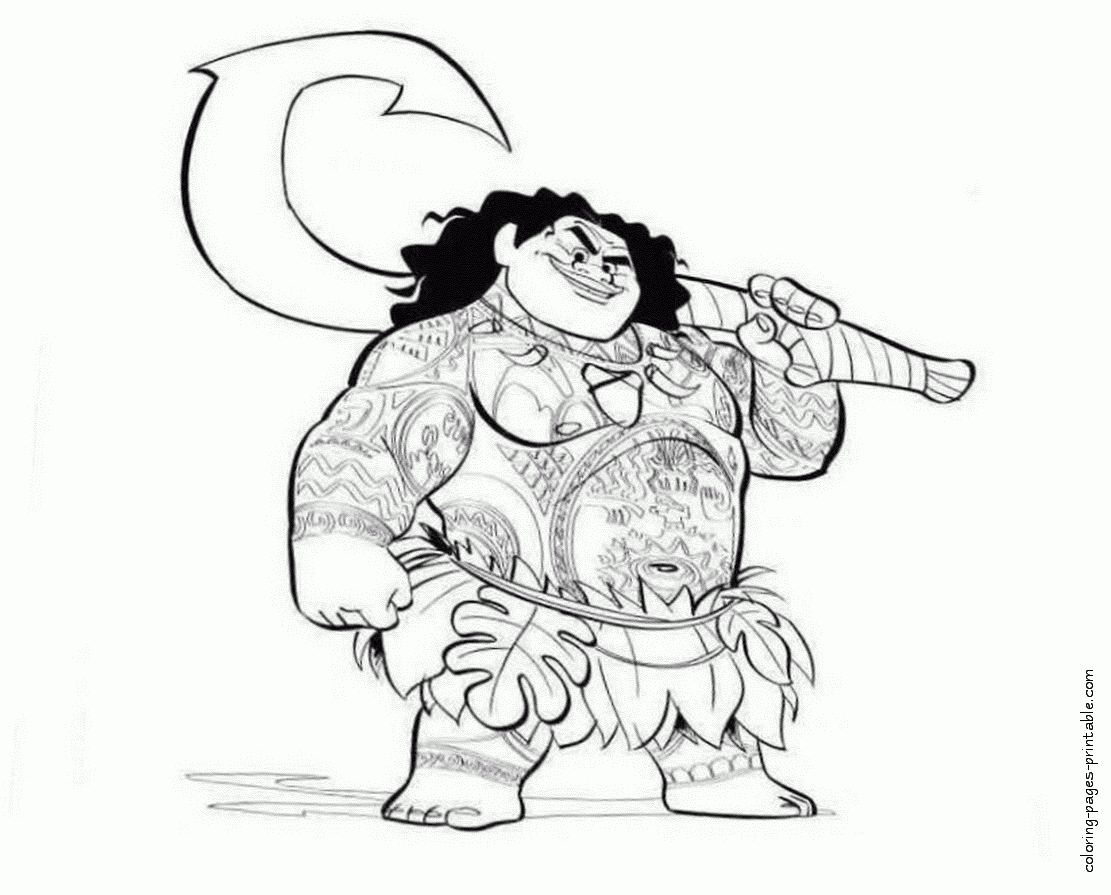 Maui Coloring Pages Coloring Nation Maui Coloring Pages Coloring Nation