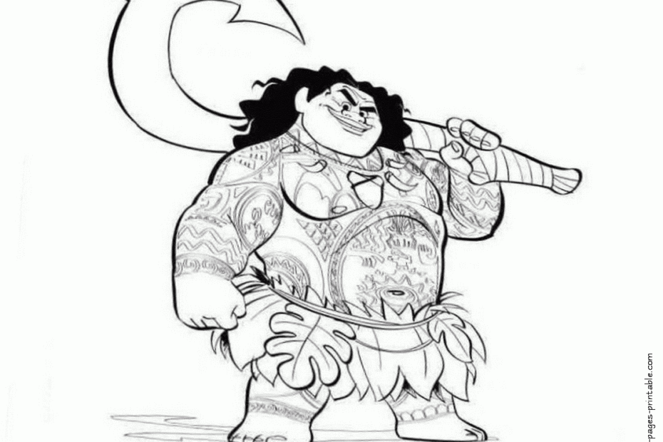 Maui Coloring Pages Coloring Nation