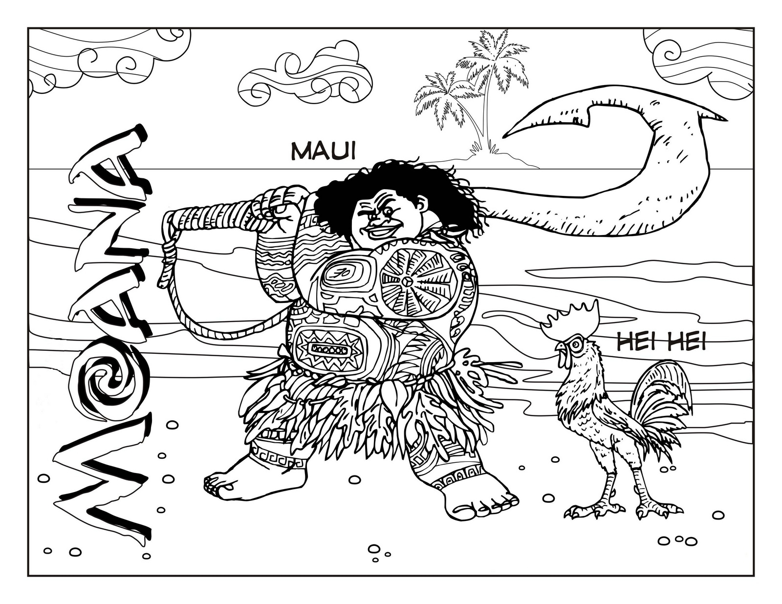 Maui Coloring Pages Coloring Pages Maui Coloring Pages Coloring Pages