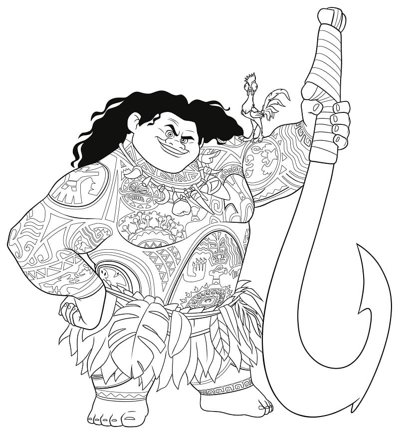 Maui With Hook Coloring Page Free Printable Coloring Pages For Kids Maui With Hook Coloring Page Free Printable Coloring Pages For Kids