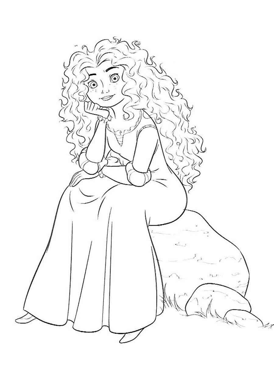 Merida Coloring Pages Merida Coloring Pages