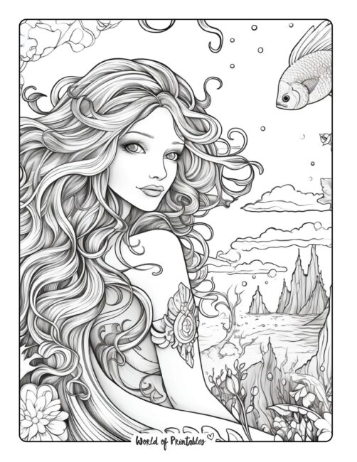 Mermaid Coloring Pages 16 Free Mermaids To Color 42 OFF Mermaid Coloring Pages 16 Free Mermaids To Color 42 OFF