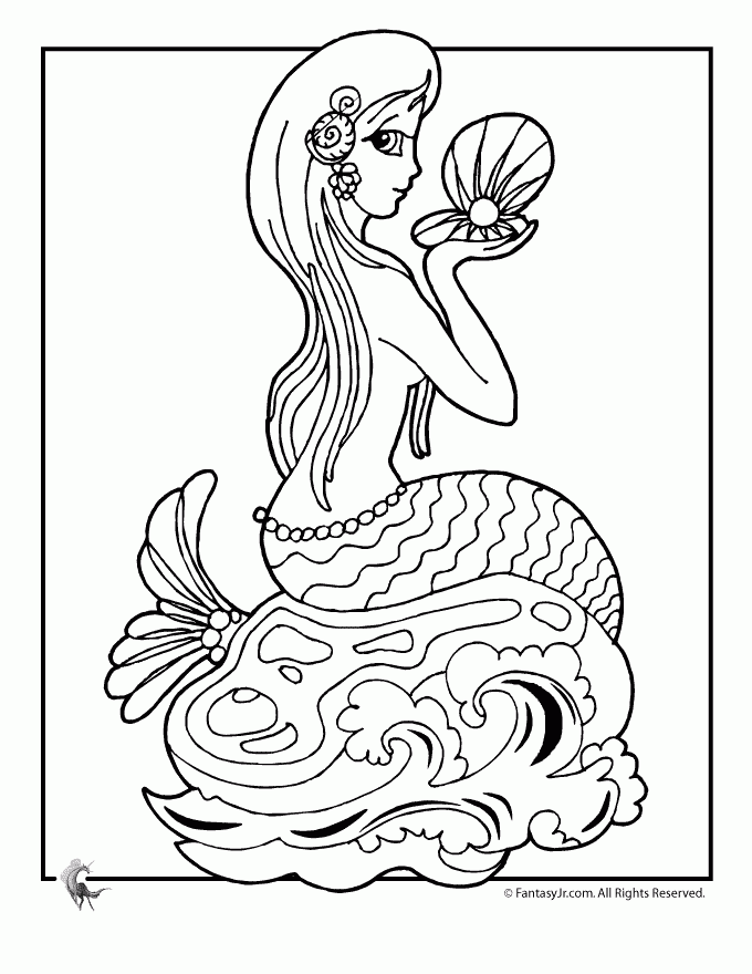 Mermaid Coloring Pages Coloring Home Mermaid Coloring Pages Coloring Home