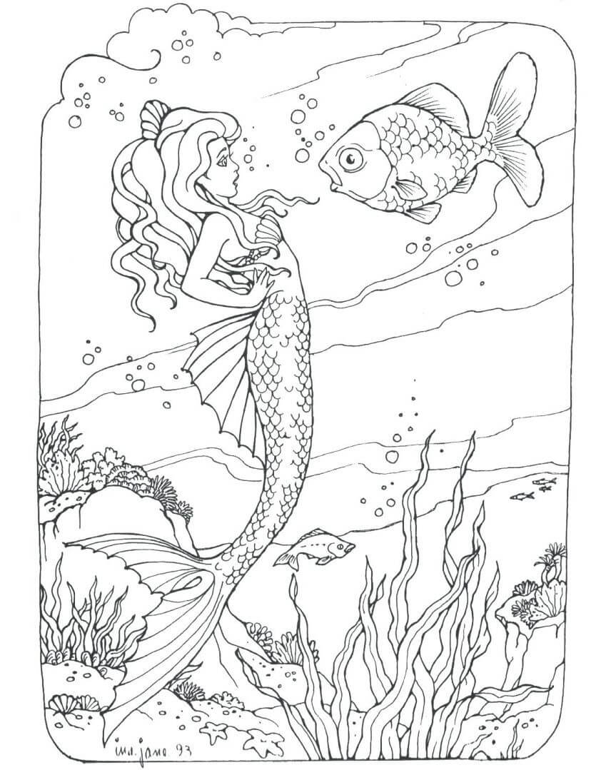 Mermaid Coloring Pages Printable Coloring Pages FREE Mermaid Coloring Pages Printable Coloring Pages FREE