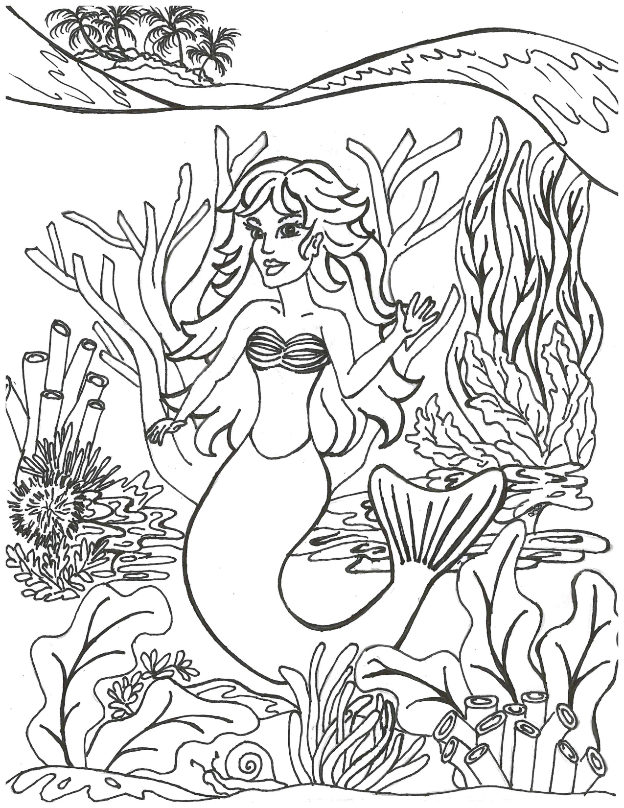 Mermaids Mermaid Coloring Pages Mermaids Mermaid Coloring Pages