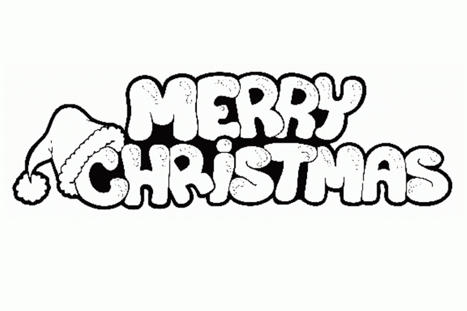 Merry Christmas Coloring Pages Free Coloring Home