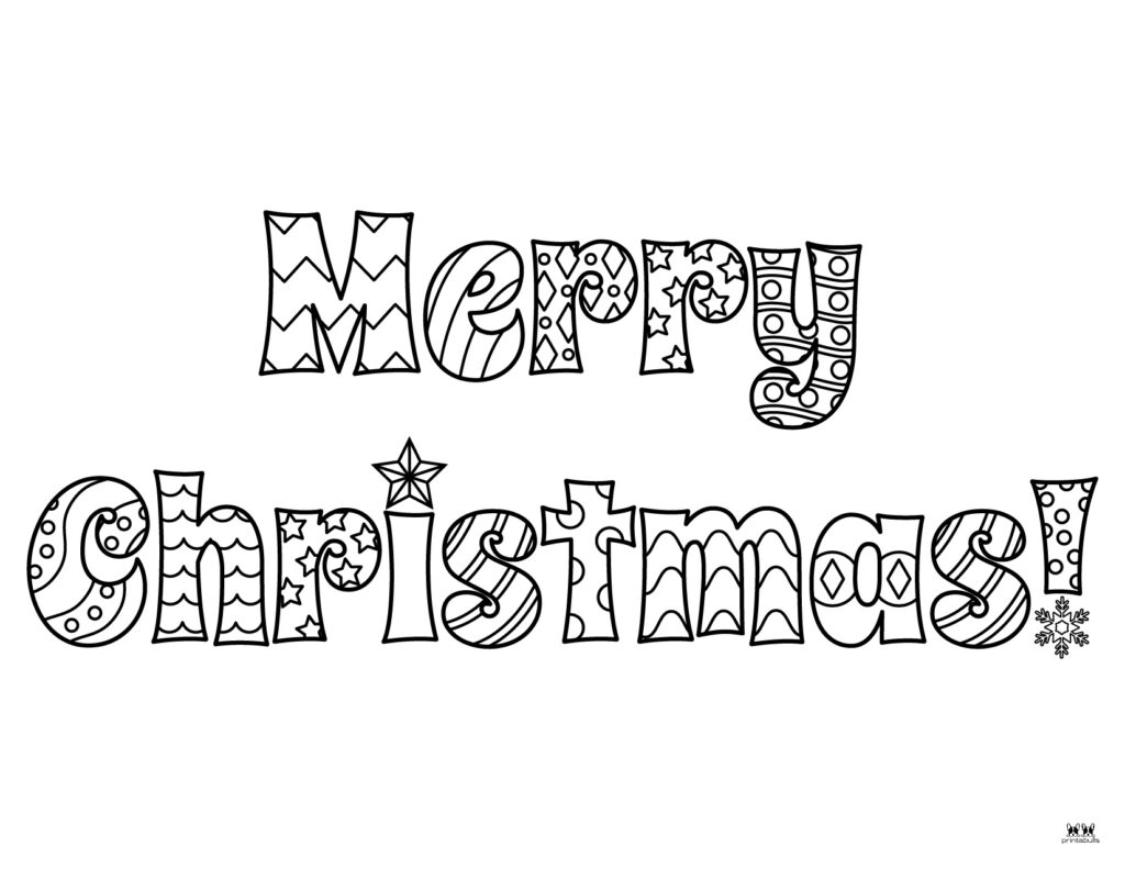 Merry Christmas Coloring Pages FREE Printables Printabulls Merry Christmas Coloring Pages FREE Printables Printabulls