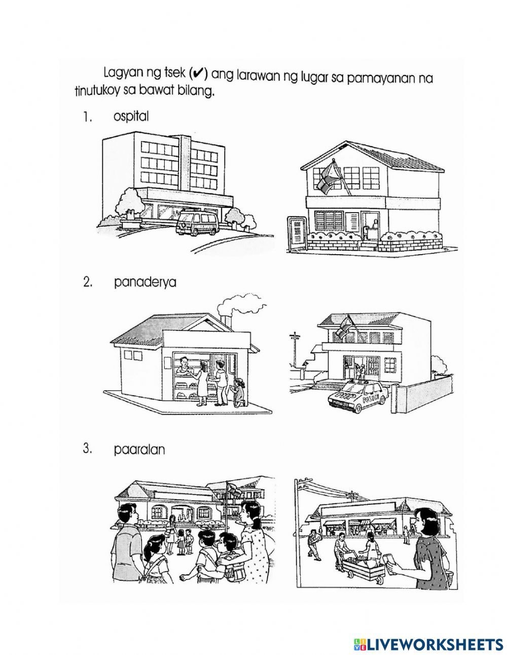 Mga Lugar Sa Pamayanan Kindergarten Worksheet Vera C Pickering Mga Lugar Sa Pamayanan Kindergarten Worksheet Vera C Pickering