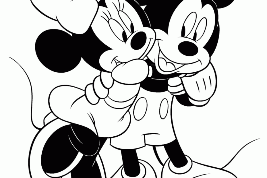 Mickey Mouse And Minnie Coloring Pages Coloring Home
