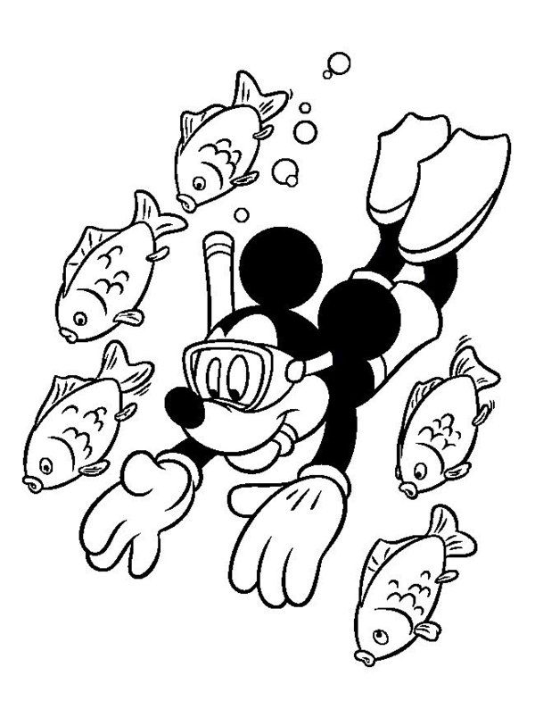 Mickey Mouse Beach Coloring Page Coloring Pages Mickey Mouse Beach Coloring Page Coloring Pages