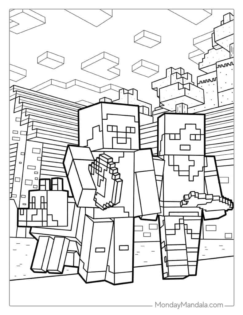 Minecraft Coloring Sheets Free Printable Pdf Infoupdate Minecraft Coloring Sheets Free Printable Pdf Infoupdate