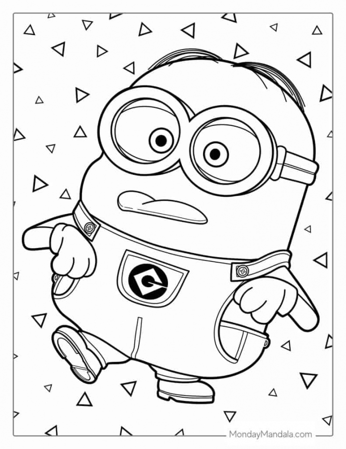 Minion Coloring Pages Free Printable FREE Printable HQ
