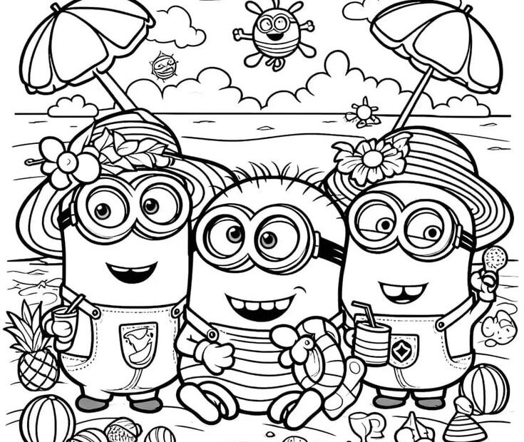Minions Coloring Pages 52 Coloring Sheets For Fans Worksheets Library