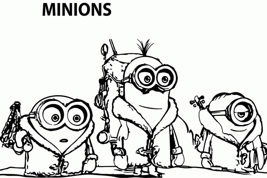 Minions Coloring Pages Bob Coloring Home