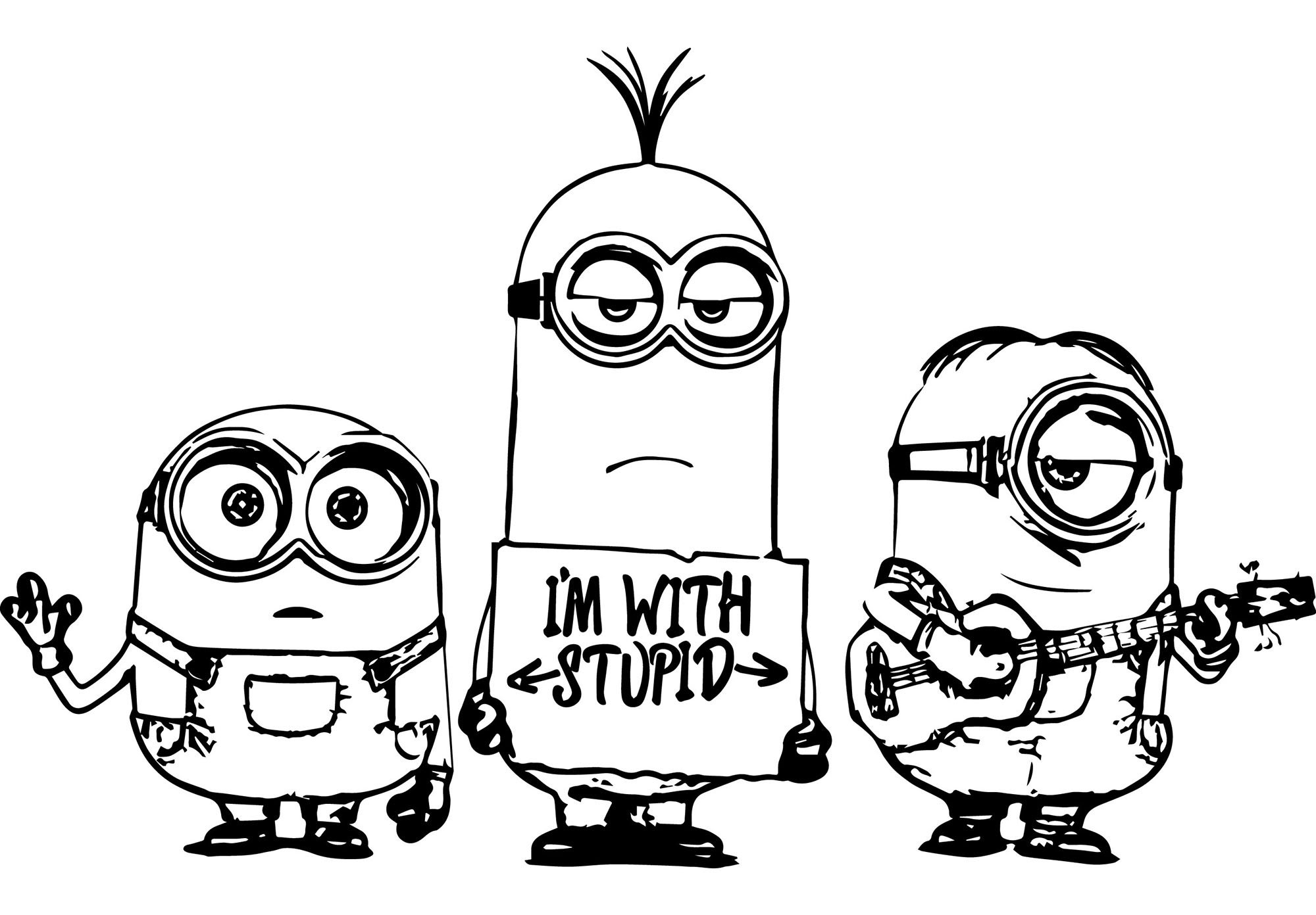 Minions Coloring Pages King Bob Minions Minions Coloring Pages King Bob Minions
