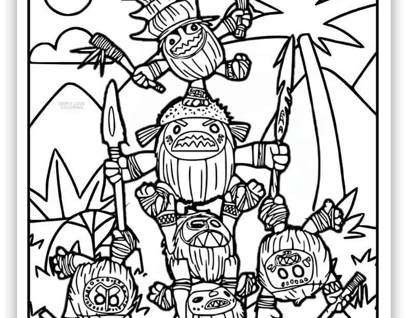 Moana 2 Coloring Pages Coloring Nation