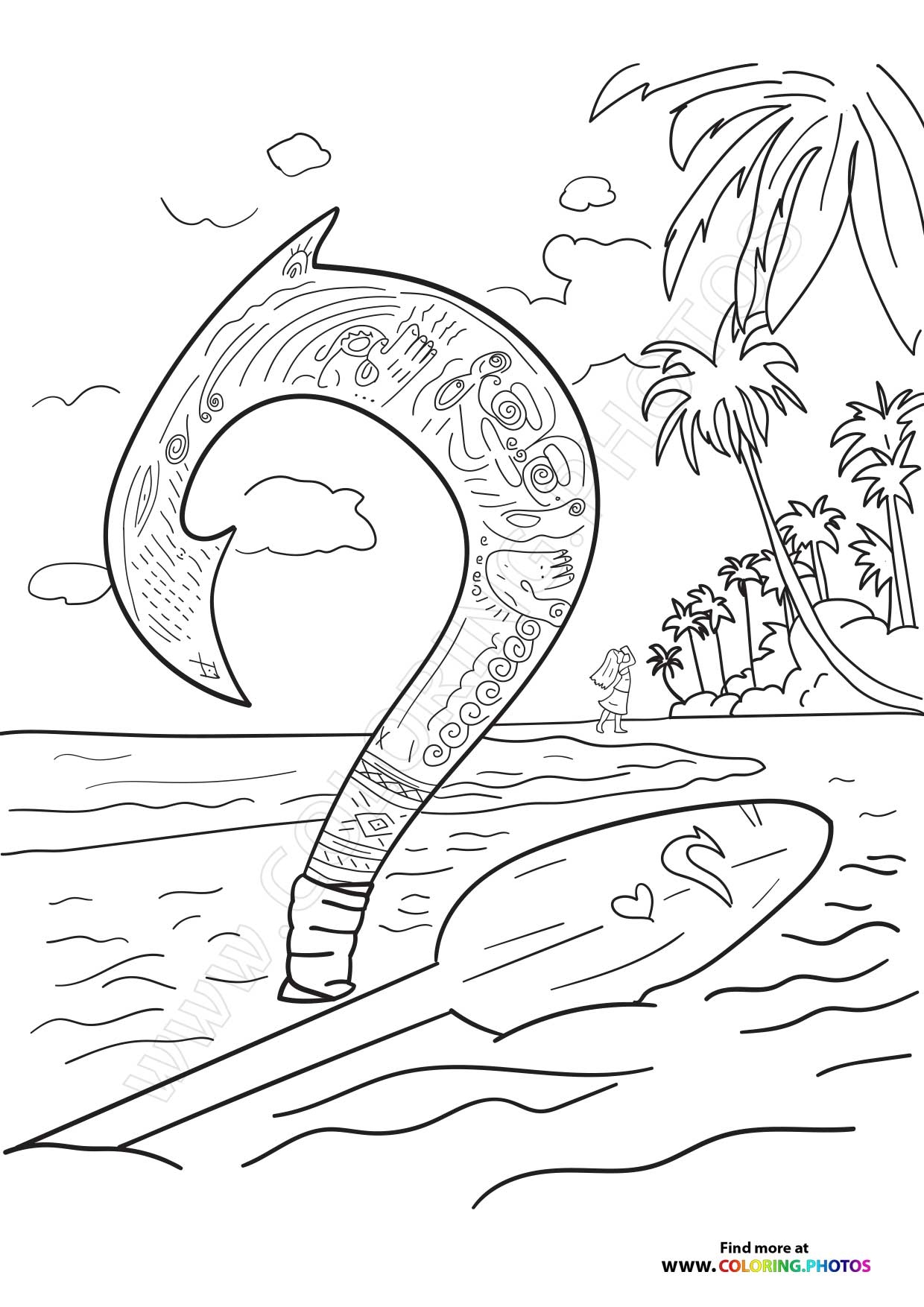 Moana 2 Poster Coloring Pages For Kids Moana 2 Poster Coloring Pages For Kids