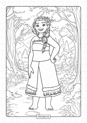 Moana 39 s Mother Sina Coloring Page