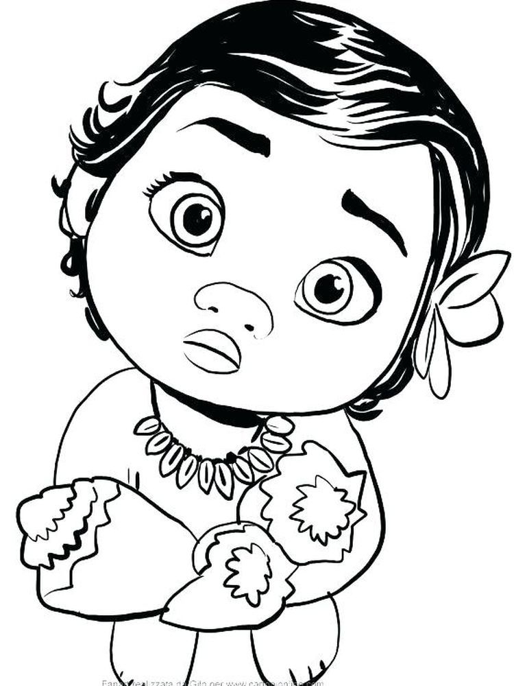 Moana Baby Coloring Pages Moana Baby Coloring Pages