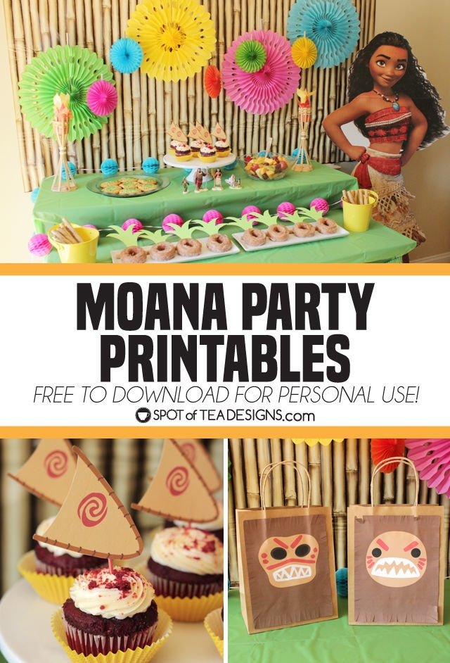 Moana Birthday Party Free Printables Templates Printable
