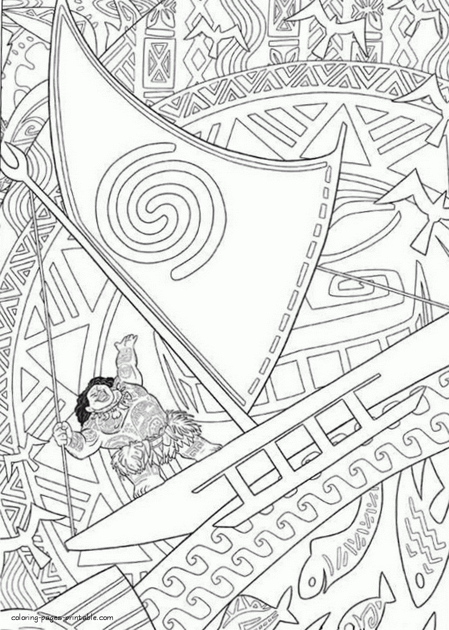 Moana Characters Colouring Pages COLORING PAGES PRINTABLE COM Moana Characters Colouring Pages COLORING PAGES PRINTABLE COM